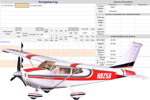 VFR flight planner cover